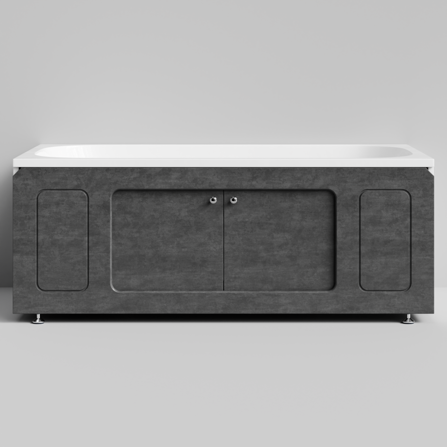 Экран под ванну Vod-ok Лидер 150 раздвижной Серый камень