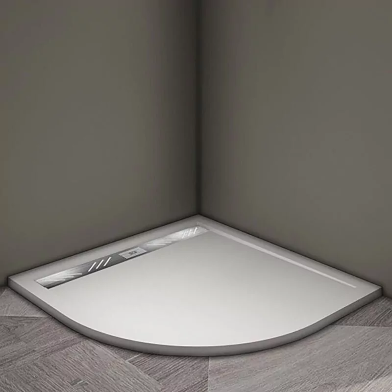 Поддон для душа Veconi TZ-05 100х100 полукруглый, из искусственного камня, белый
