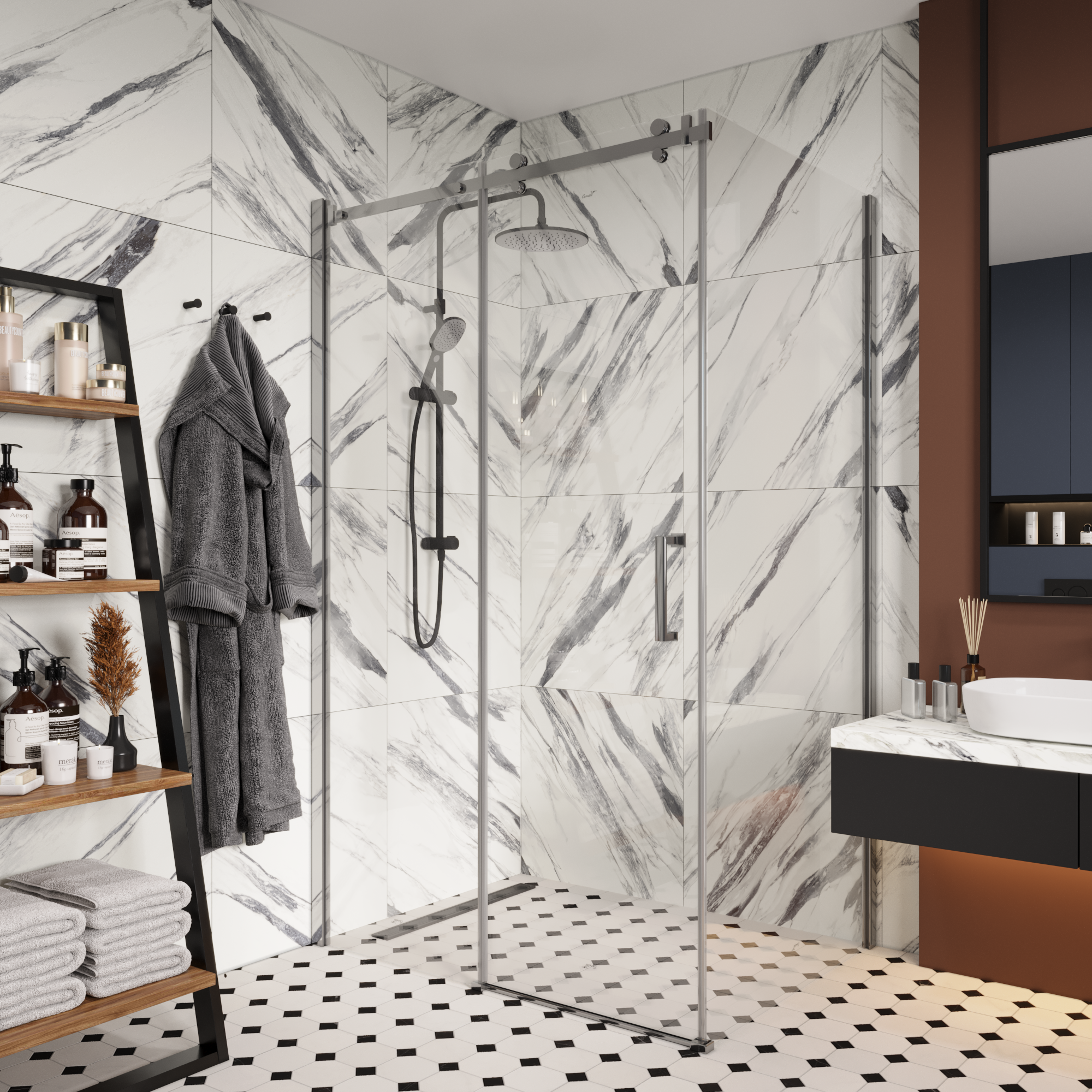 Душевой уголок Cerutti Spa CEZA'S120 без поддона (90x120x195)