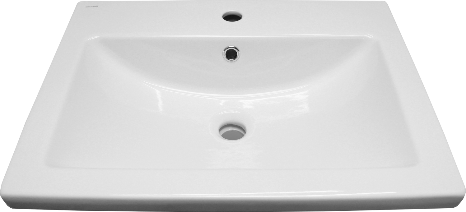 Тумба подвесная Vigo Geometry 60 с раковиной Como 60, белый