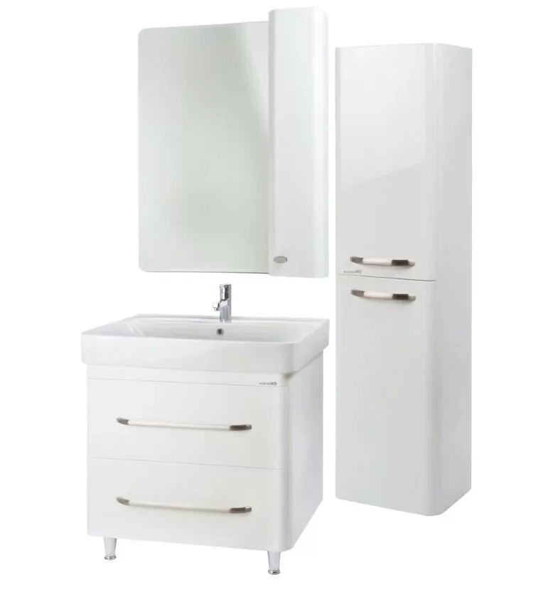 Зеркало со шкафчиком Bellezza Олимпия 60 R белый