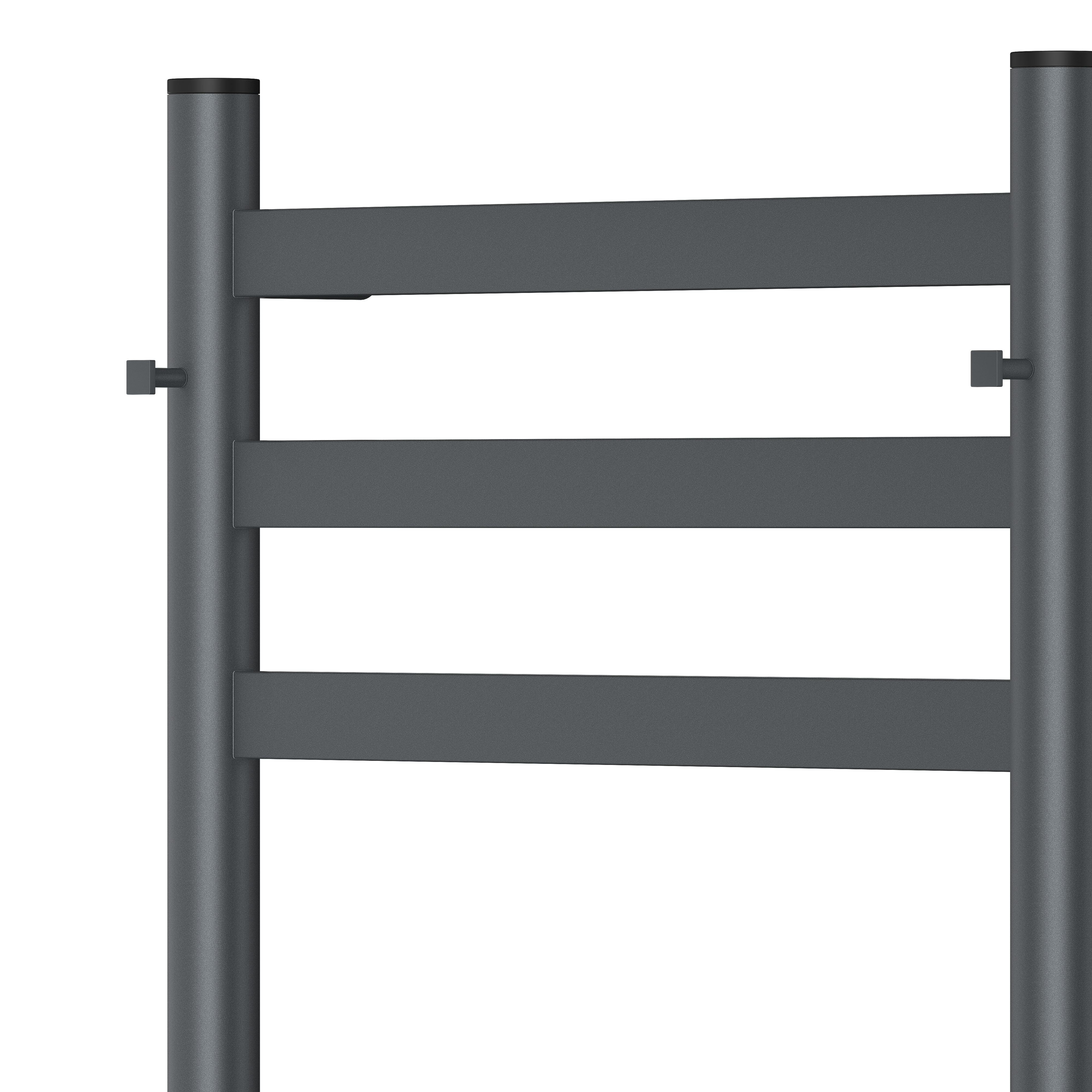 Полотенцесушитель электрический APEXTERMO Sfera SF10184GF 800x400 с крючками, графит металлик