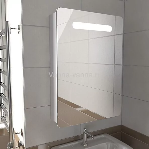 Зеркало-шкаф Emmy Донна 50 L/R свет, белый