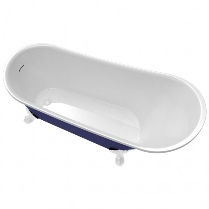 Ванна акриловая Delice Vintage 162х69 DLR440105Bu синий матовый