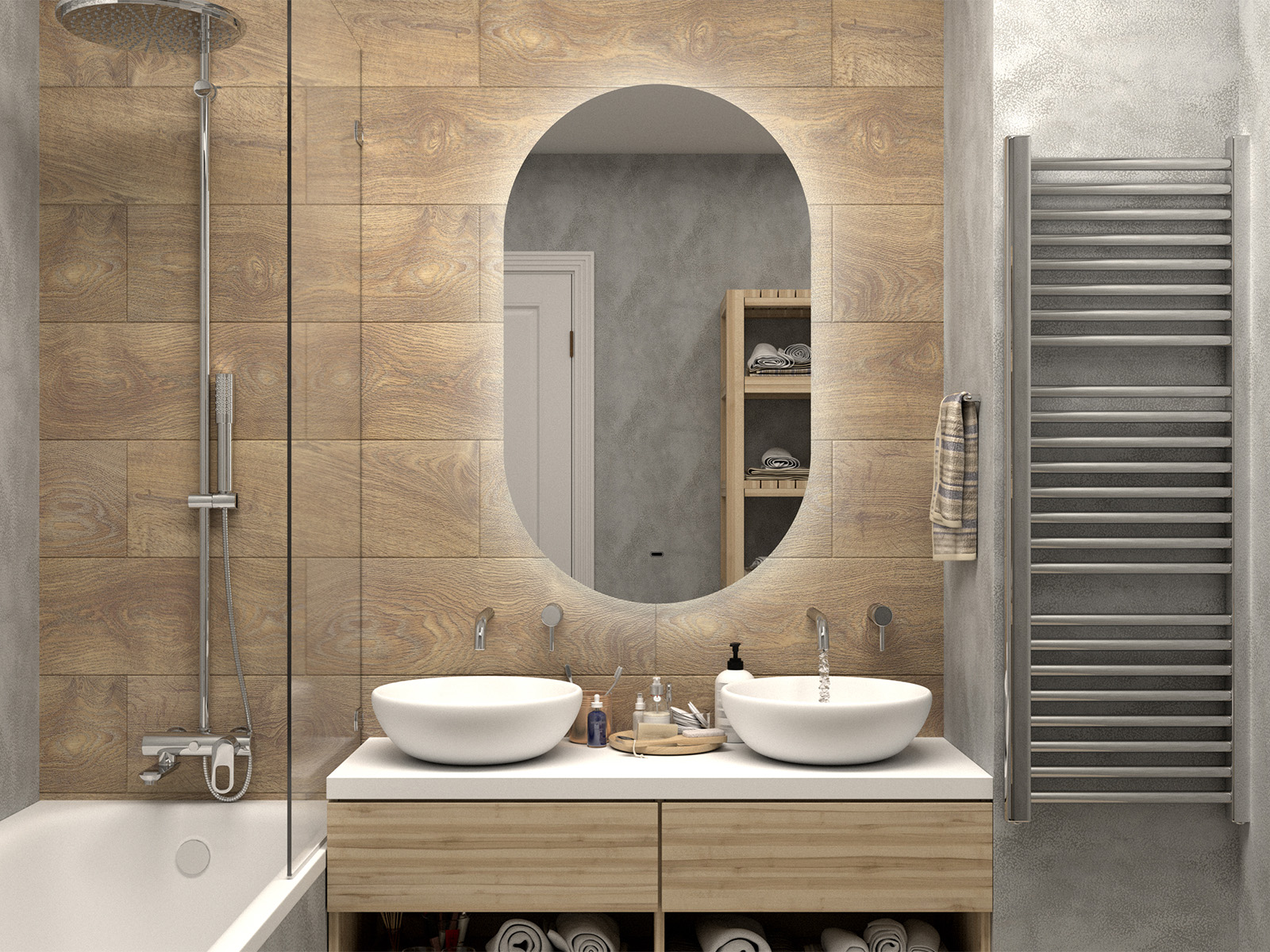 Зеркало Misty Титавин 650x1100