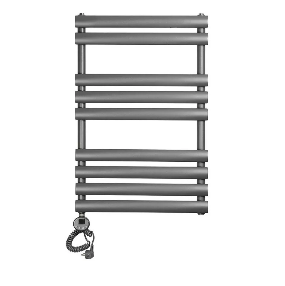 Полотенцесушитель электрический Domoterm Альфа П9 500х820 EL левый, графит