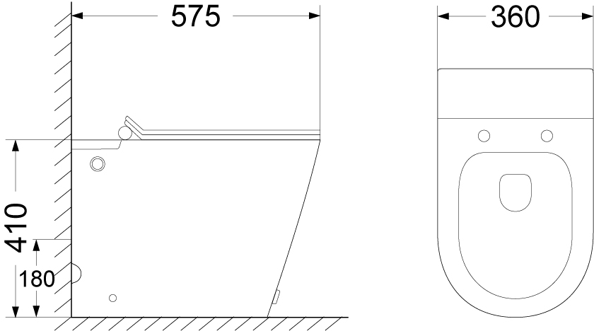 Унитаз Ceruttispa ARGENTERA Pulse  CT7267 приставной, импульсный, белый