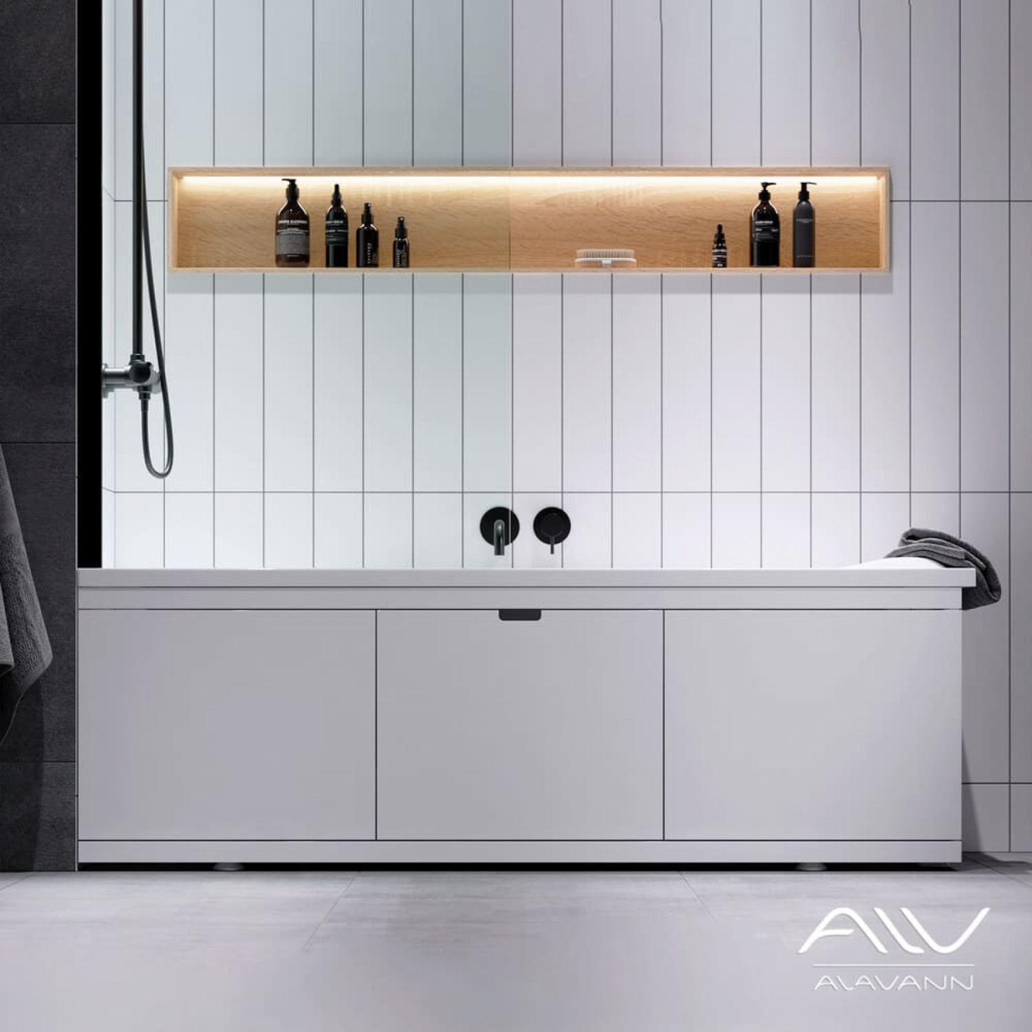 Экран под ванну Alavann Rita AL 170 раздвижной со съемной дверкой белый