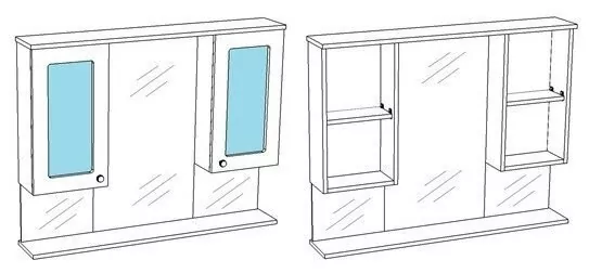 Зеркало-шкаф Corozo Прованс 105/С свет, белый