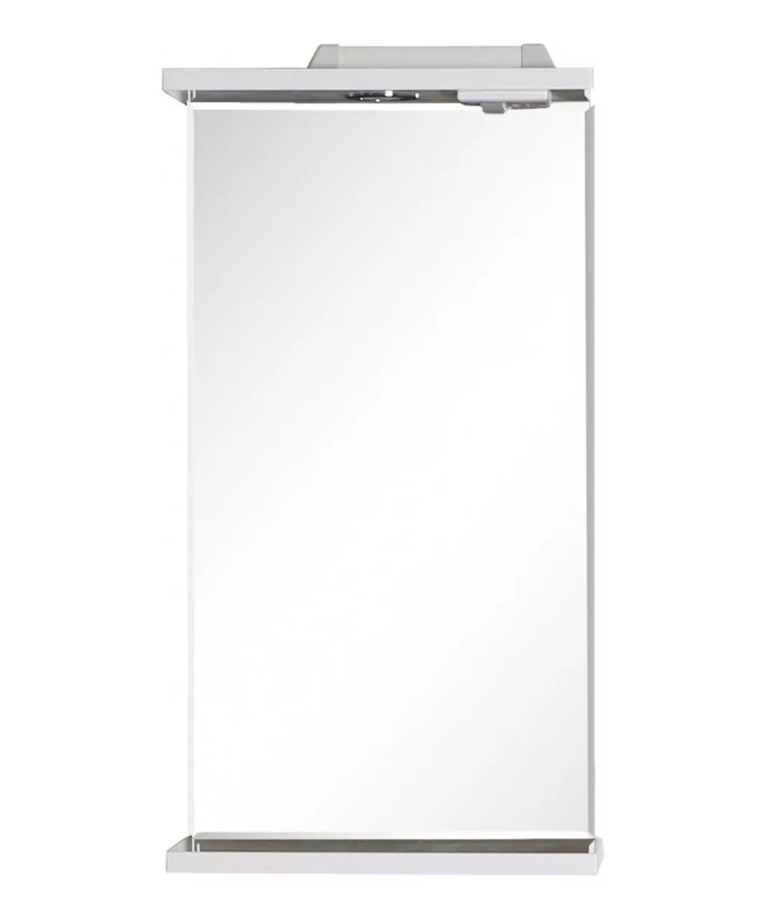 Зеркало Асб-мебель Бари 40 свет, белый