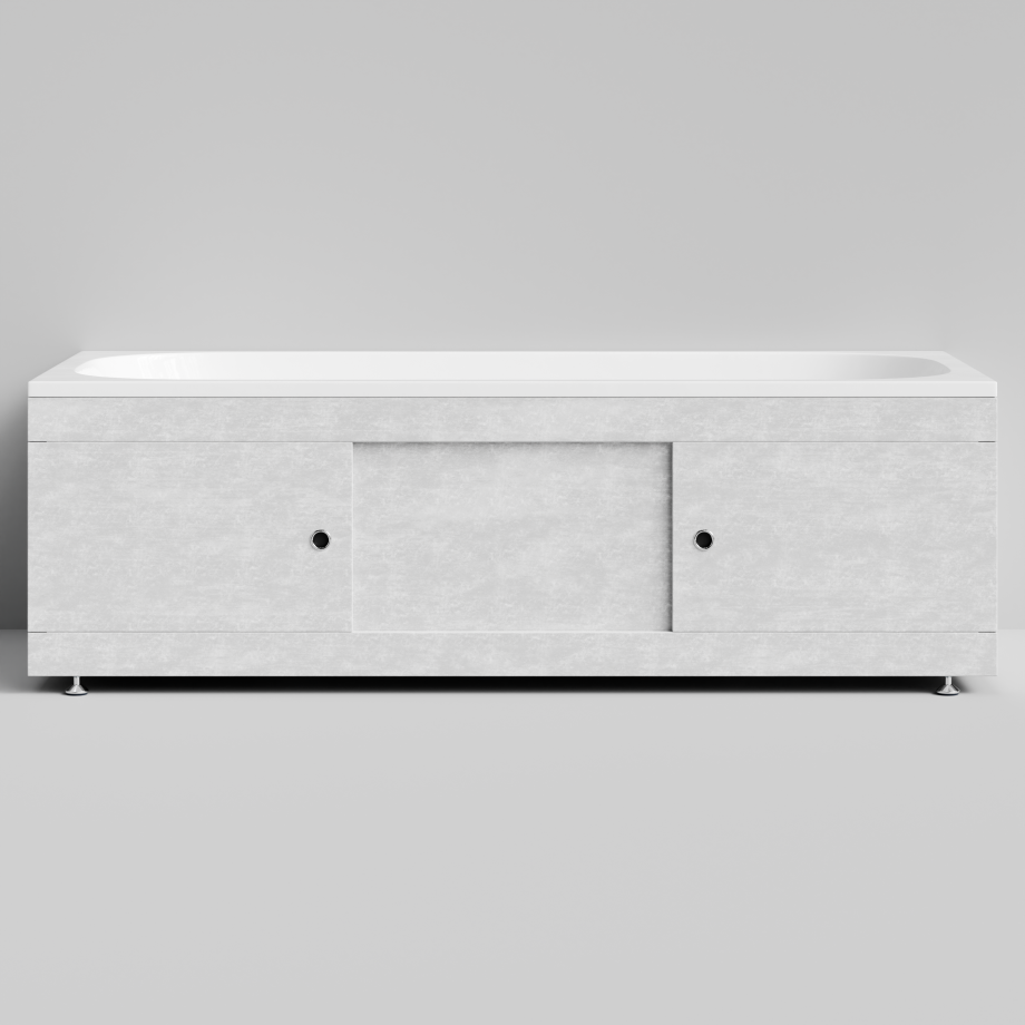 Экран под ванну Vod-ok Купе 180 раздвижной Белый камен