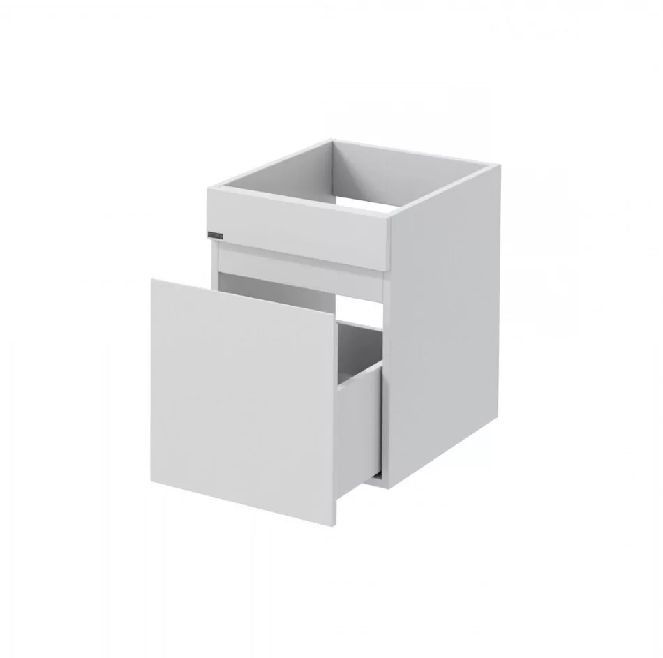 Тумба подвесная Санта Марс 38 с раковиной Лидер 1000 под стиральную машину, с 1 ящиком, правая, белая от магазина Vanna-Vanna.ru!