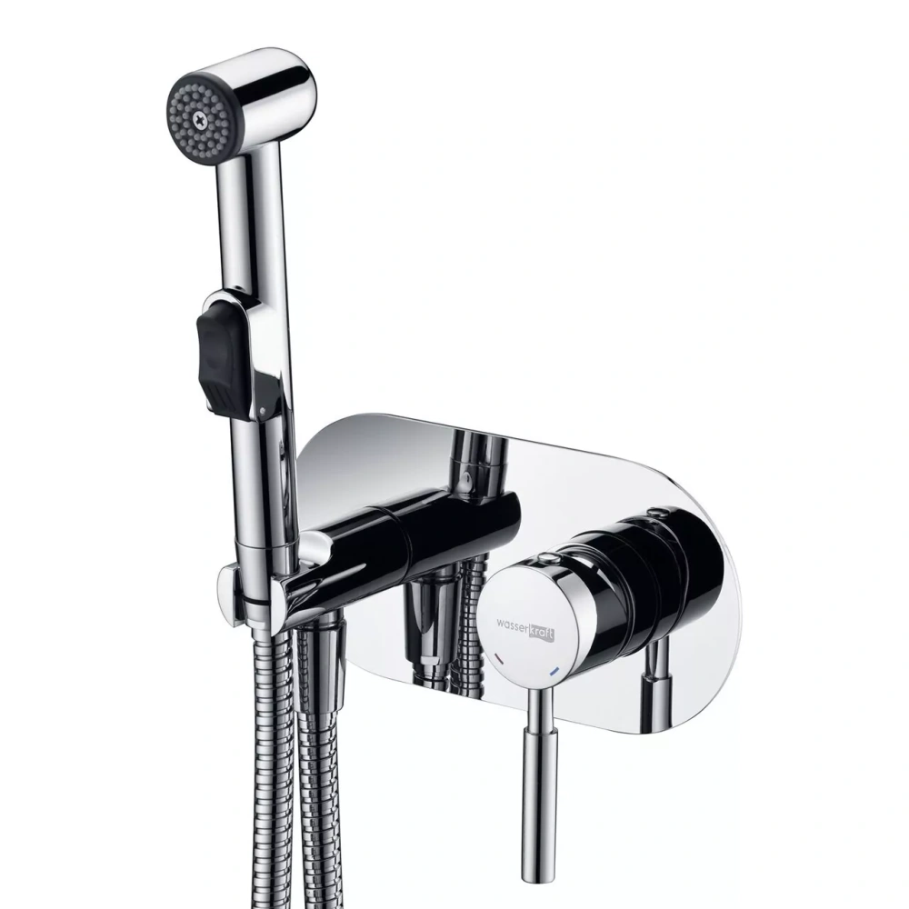 Смеситель с гигиеническим душем Main 4138 WasserKraft хром от магазина Vanna-Vanna.ru!