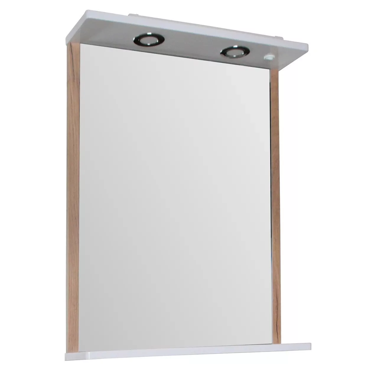 Зеркало Асб-мебель Альпина 60 с белый/дуб золотой