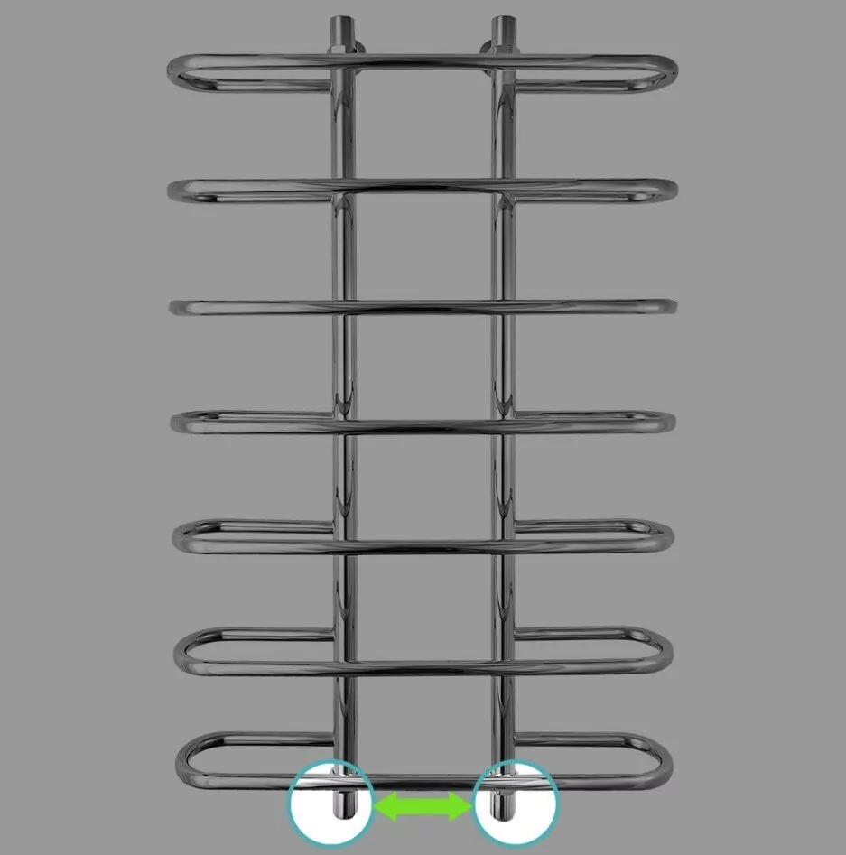 Полотенцесушитель водяной Energy Aero 1000x600 хром