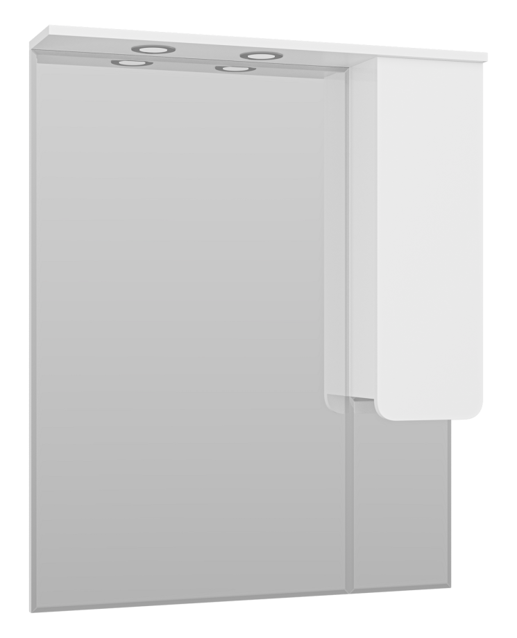 Зеркало-шкаф Misty Чегет 85 R, белый