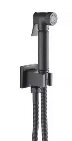 Смеситель с гигиеническим душем Timo Torne 4389/03SM черный матовый