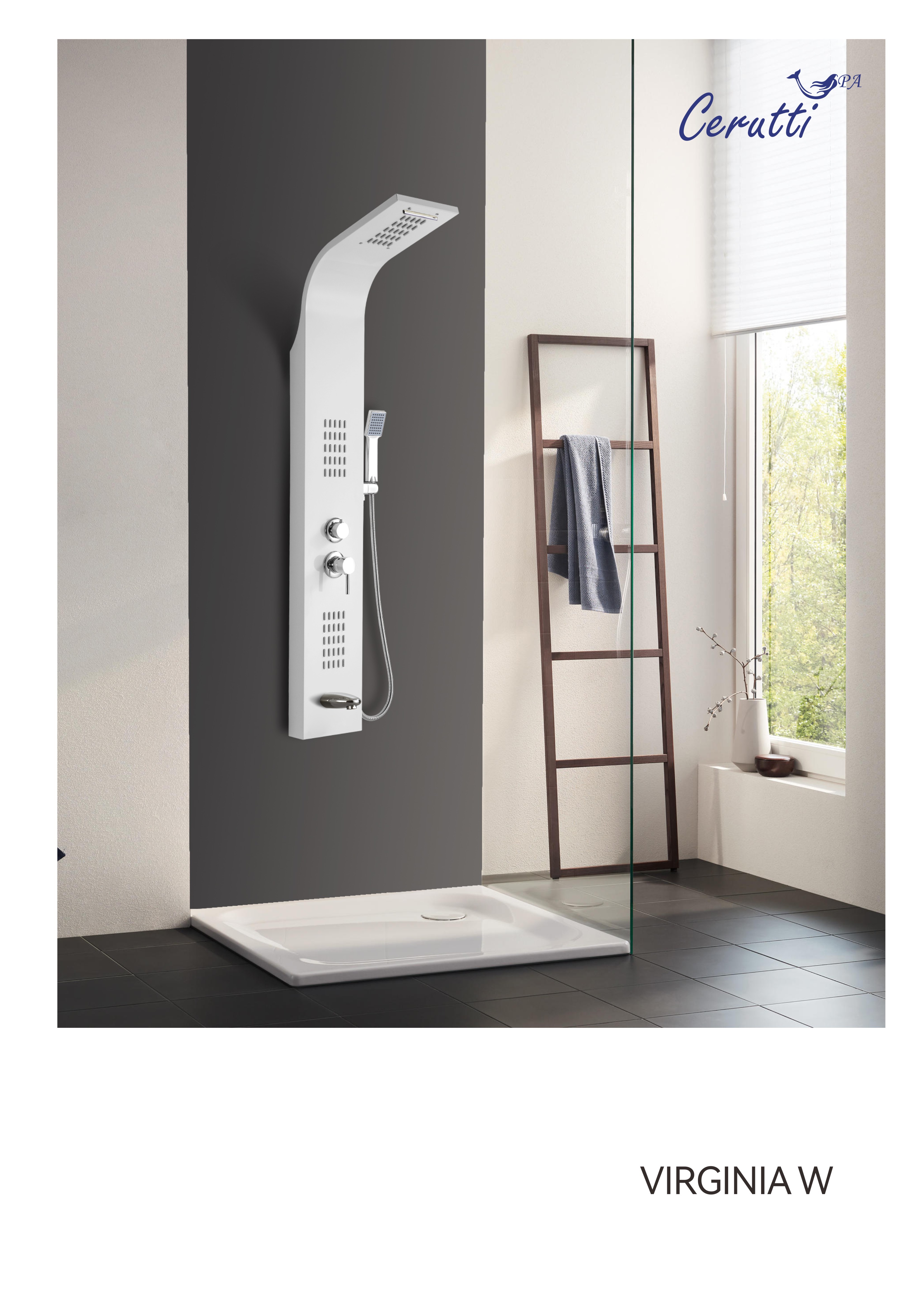 Душевая панель Cerutti Spa VIRGINIA W CT9990 белый