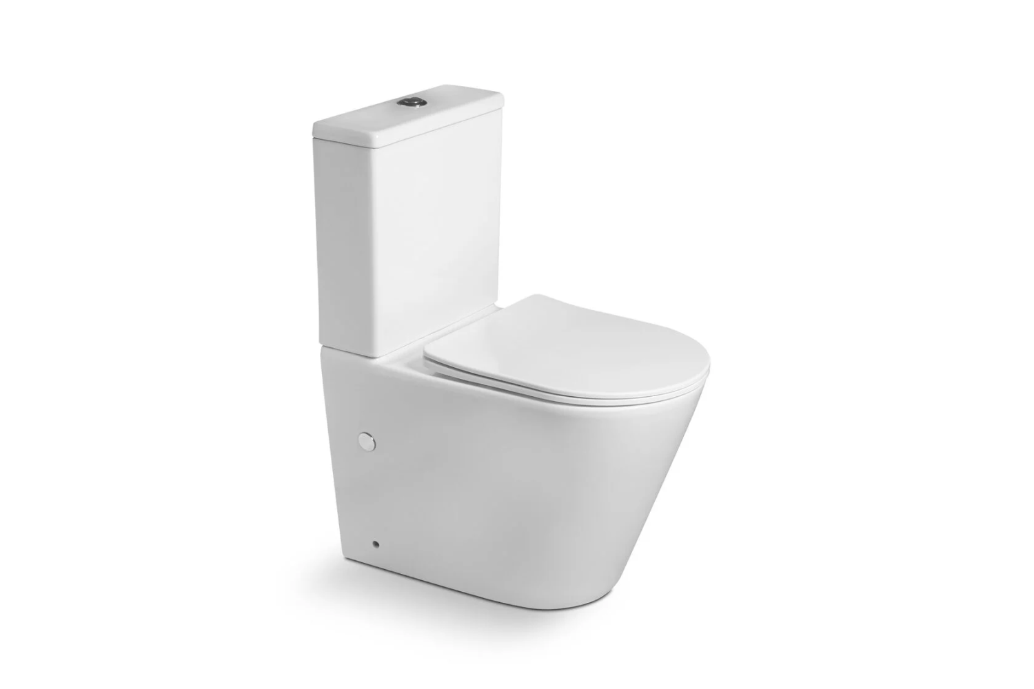Унитаз SantiLine SL-5014 напольный, безободковый, белый