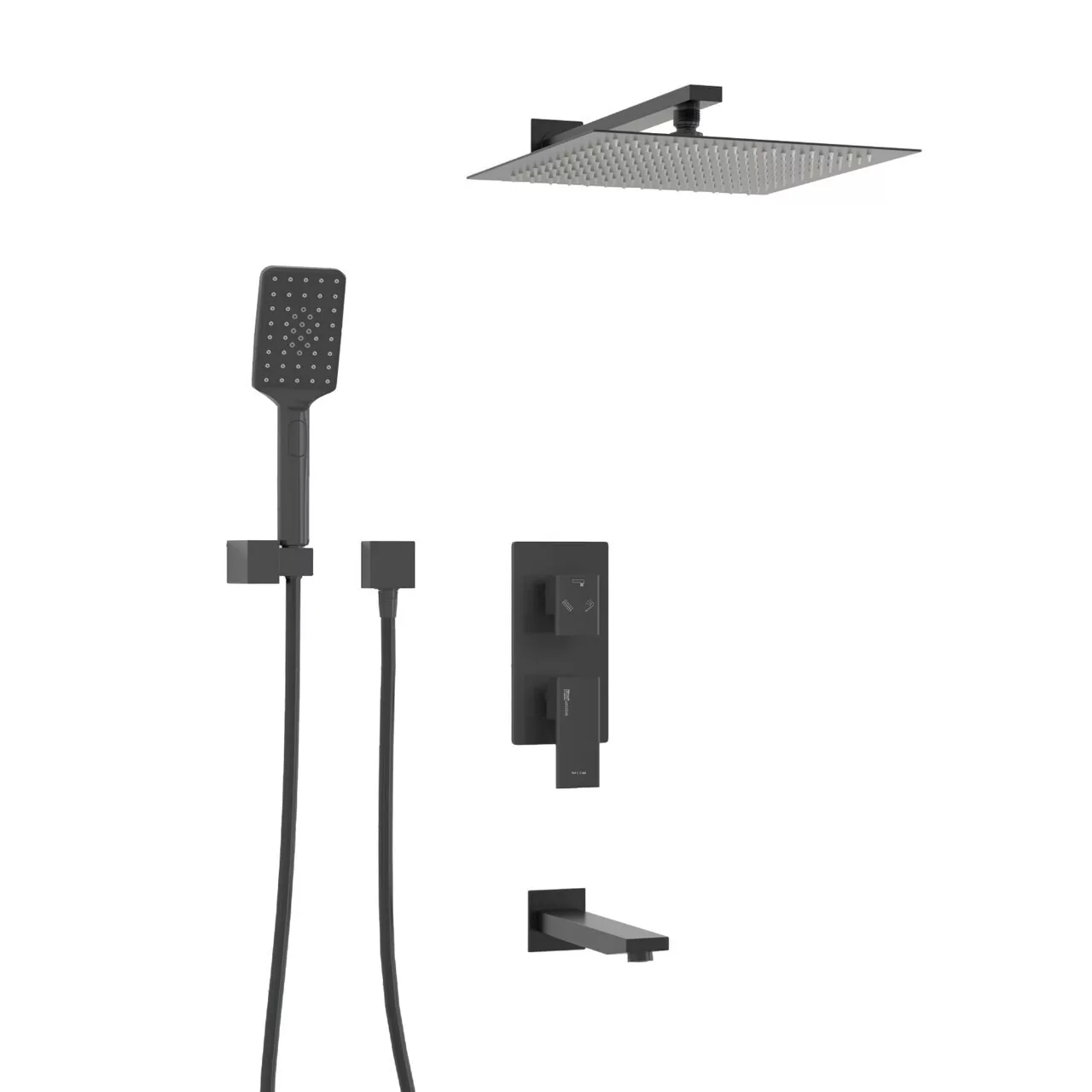 Душевой комплект WasserKraft A172071 черный Soft-touch