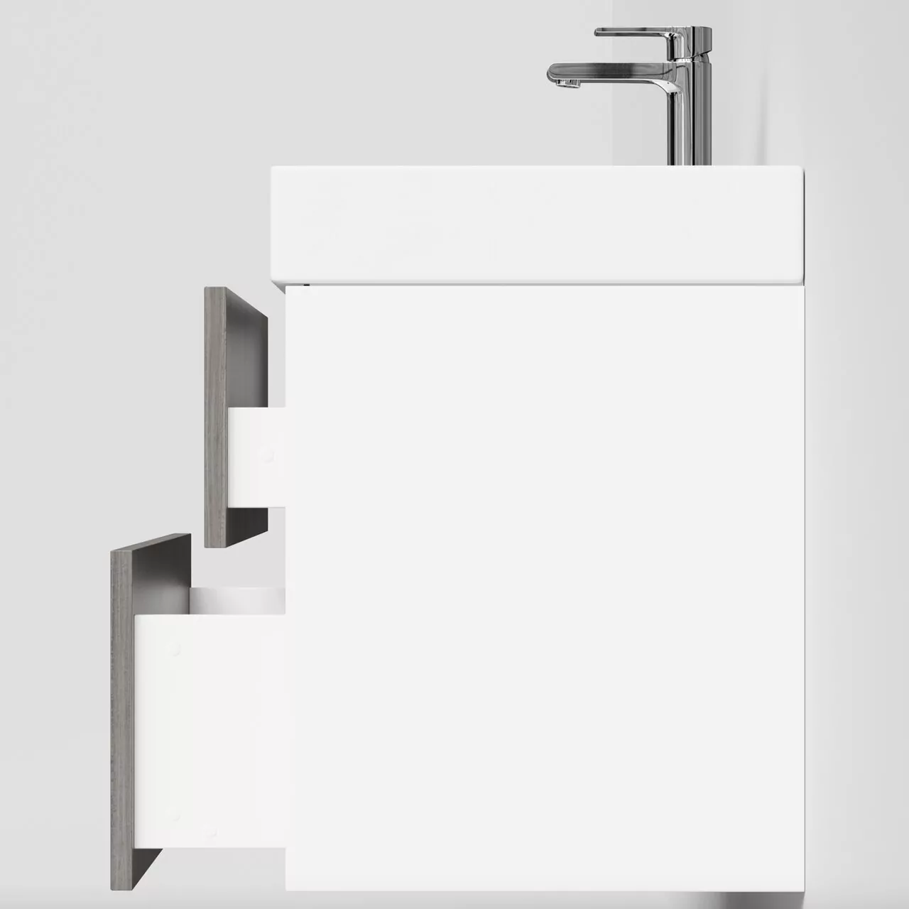 Тумба подвесная Vod-ok Эвкалипт 70 с раковиной Stance 70, эвкалипт серый от магазина Vanna-Vanna.ru!