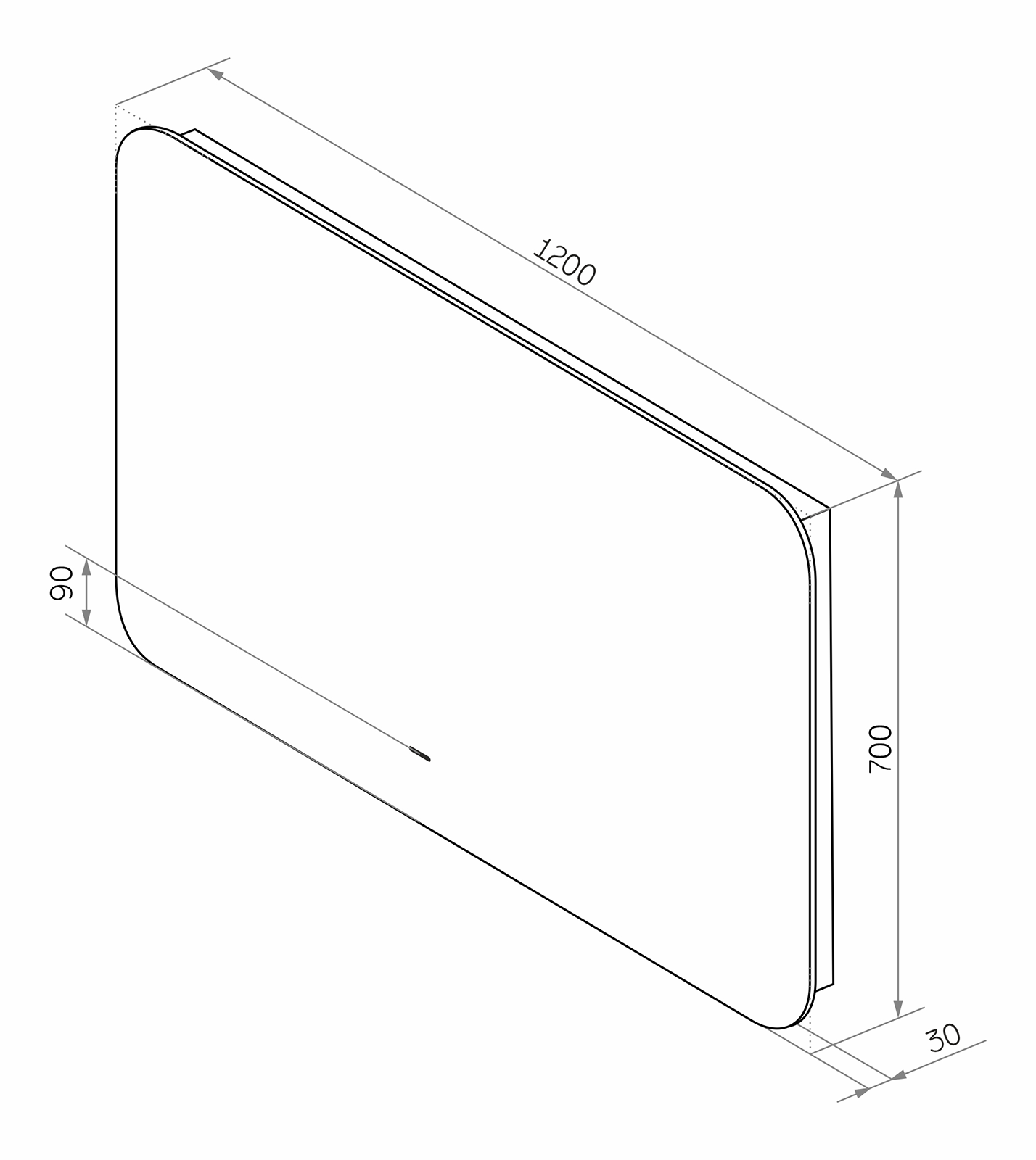 Зеркало Misty Адхил 1200x700
