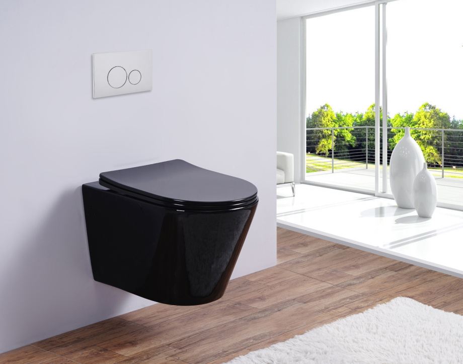 Унитаз подвесной Esbano CLAVEL (Black) 480x360x355