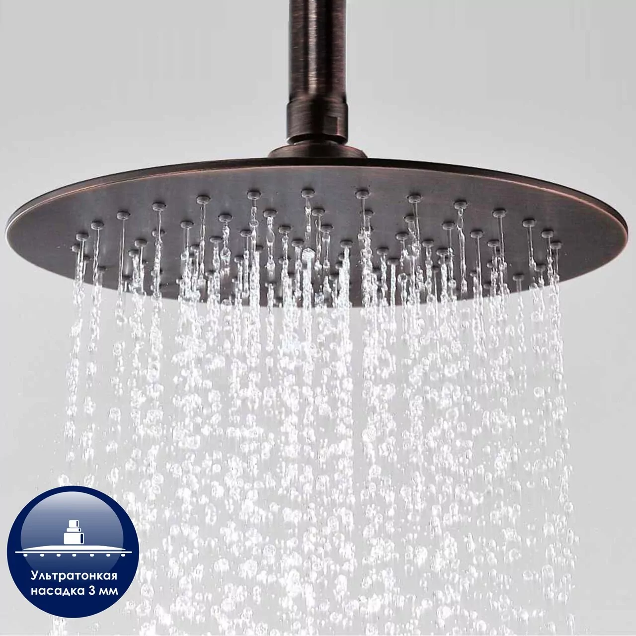 Душевая стойка WasserKraft А041 темная бронза