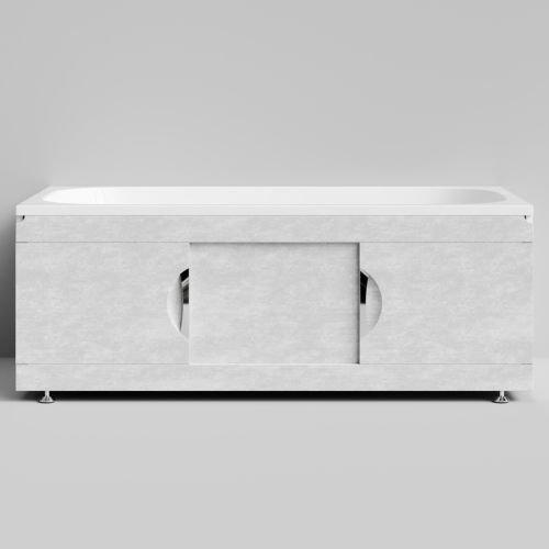 Экран под ванну Vod-ok Топ 150 раздвижной Белый камен