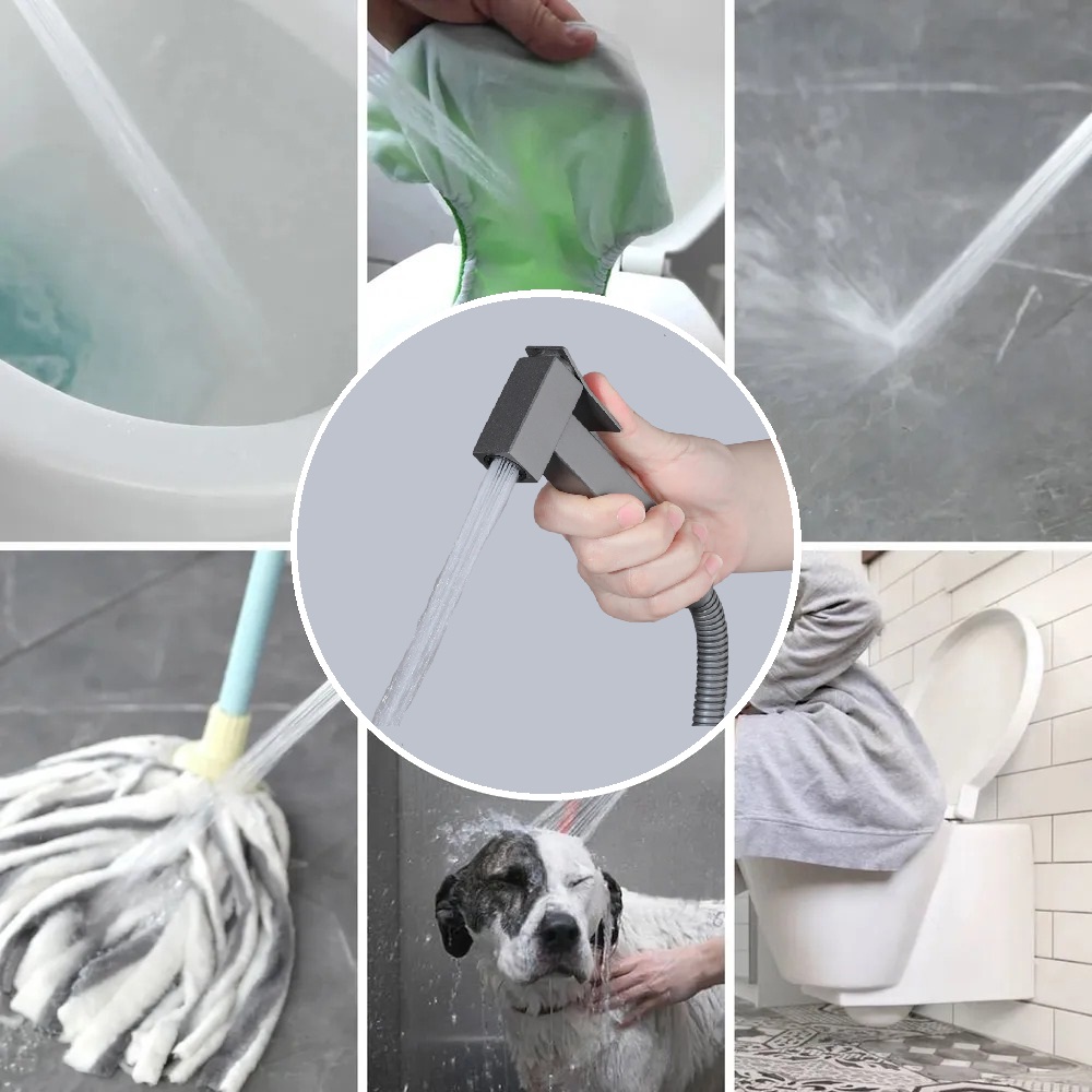 Смеситель с гигиеническим душем BochMann RESIA GR CK-P11GR серый