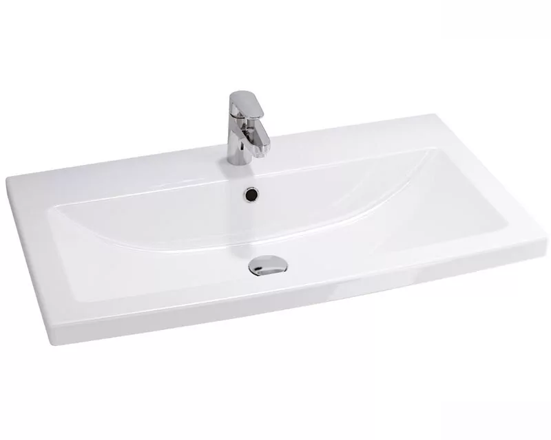 Тумба напольная Corozo Юрма 80 Z2 с раковиной Сомо 80, белый