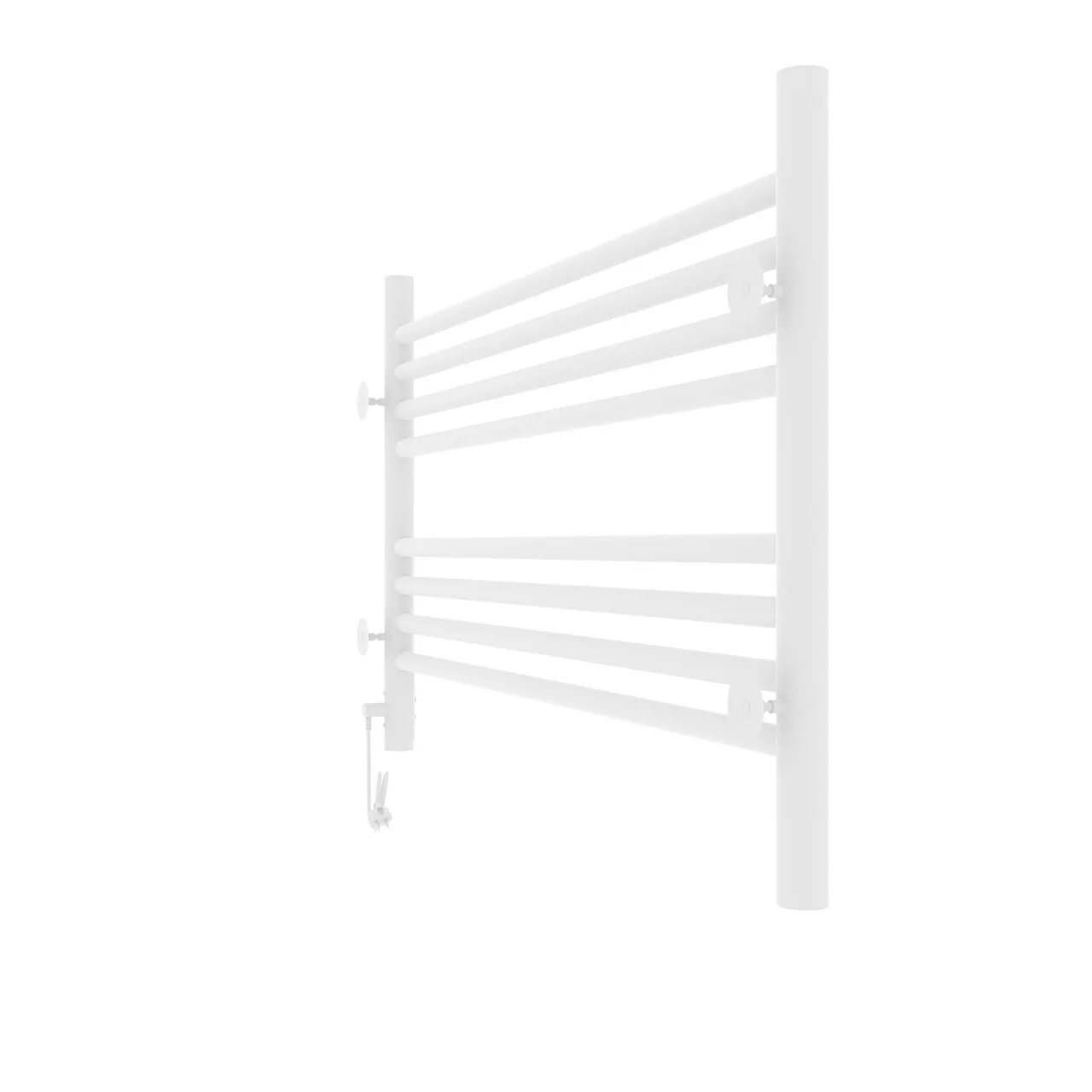 Полотенцесушитель электрический Laris Оливия ЧК8 800х500 правый, белый матовый