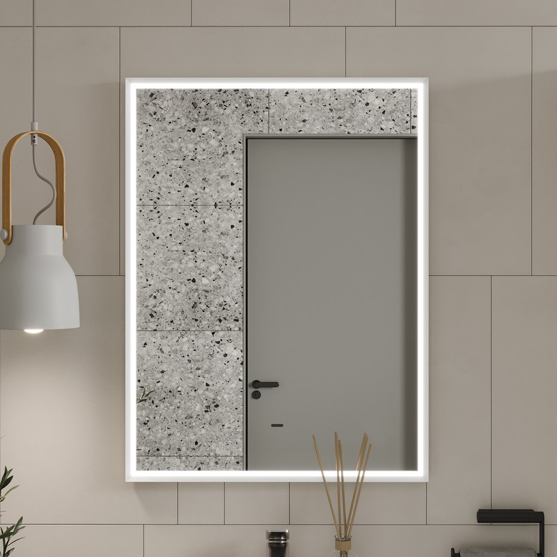 Зеркальный шкаф EQUIL Lago LED 60 белый