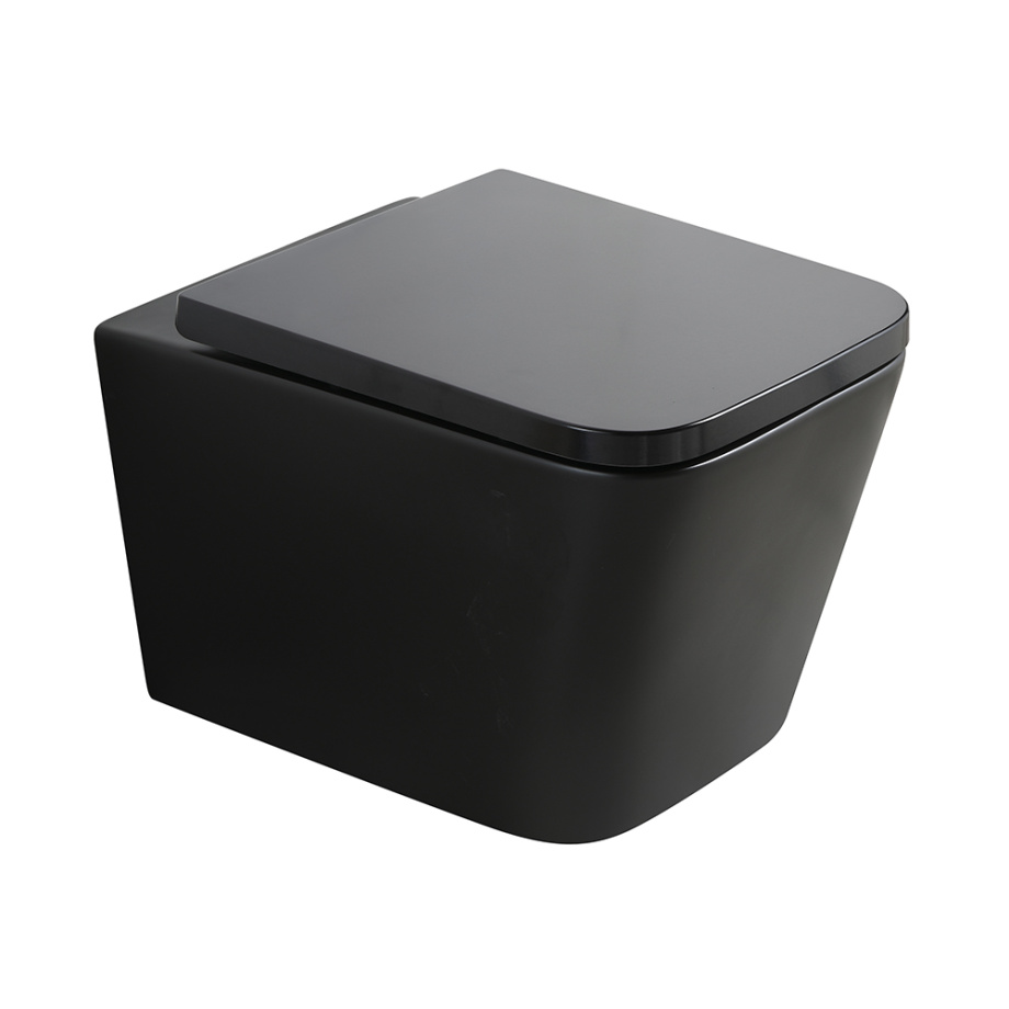 Унитаз подвесной Veconi Pulo VPU-51TB черный матовый