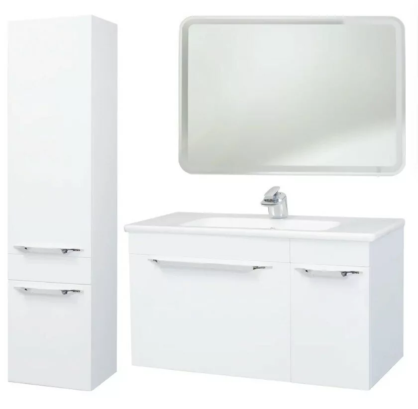 Зеркало Bellezza Альдо 80 свет, белый