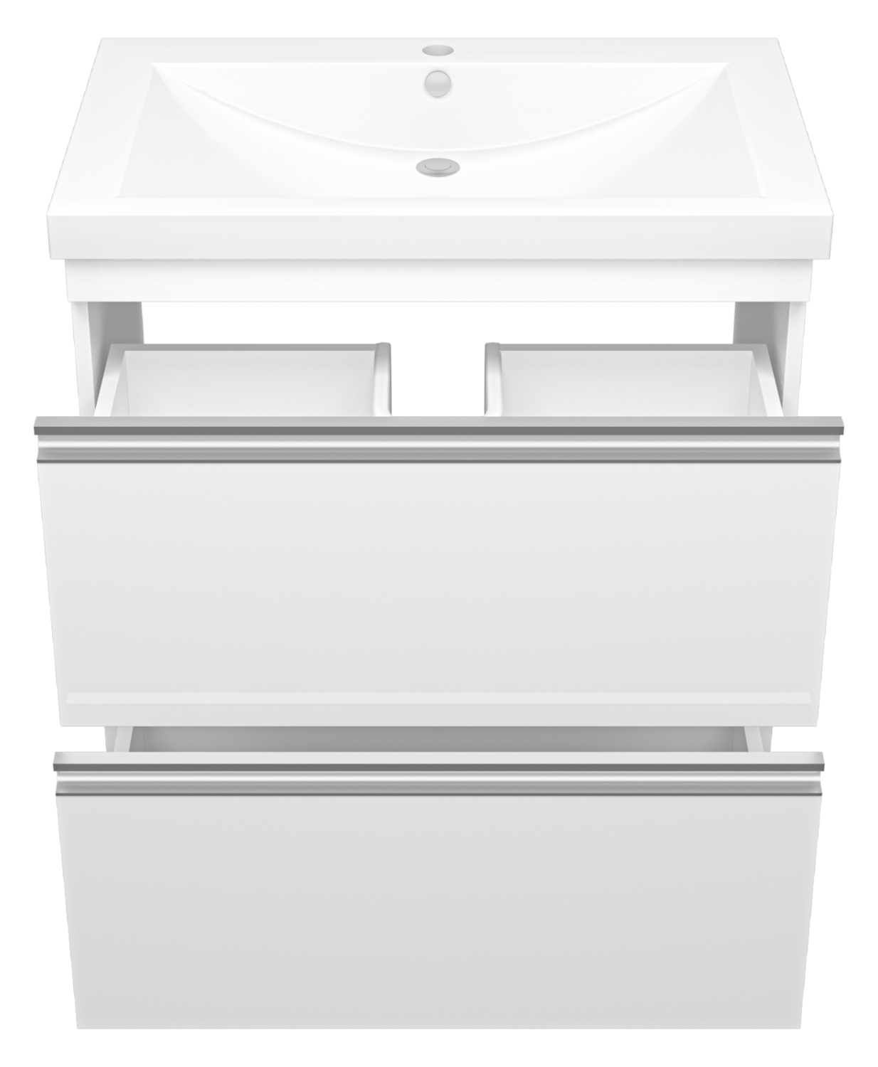 Тумба с раковиной Misty Ингрид 75 белый