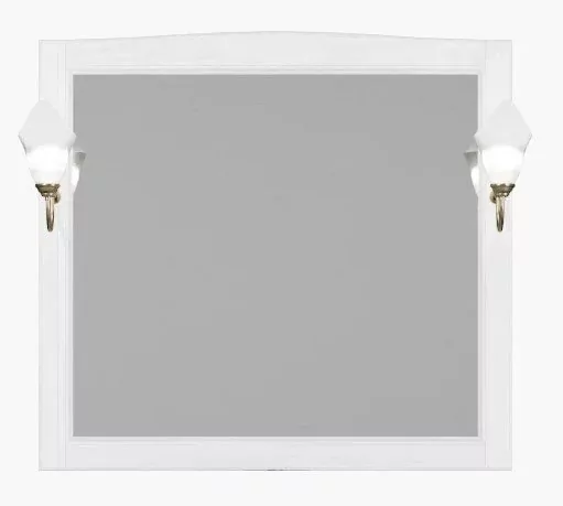 Зеркало ValenHouse Эллина 105 свет, белый, бронза