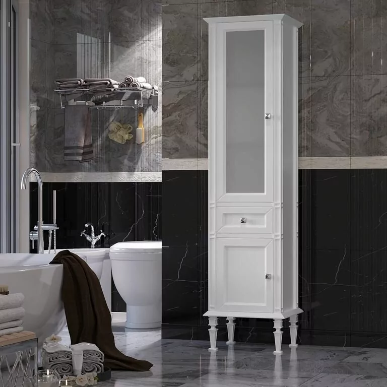 Пенал Opadiris Кантара 45 L белый матовый