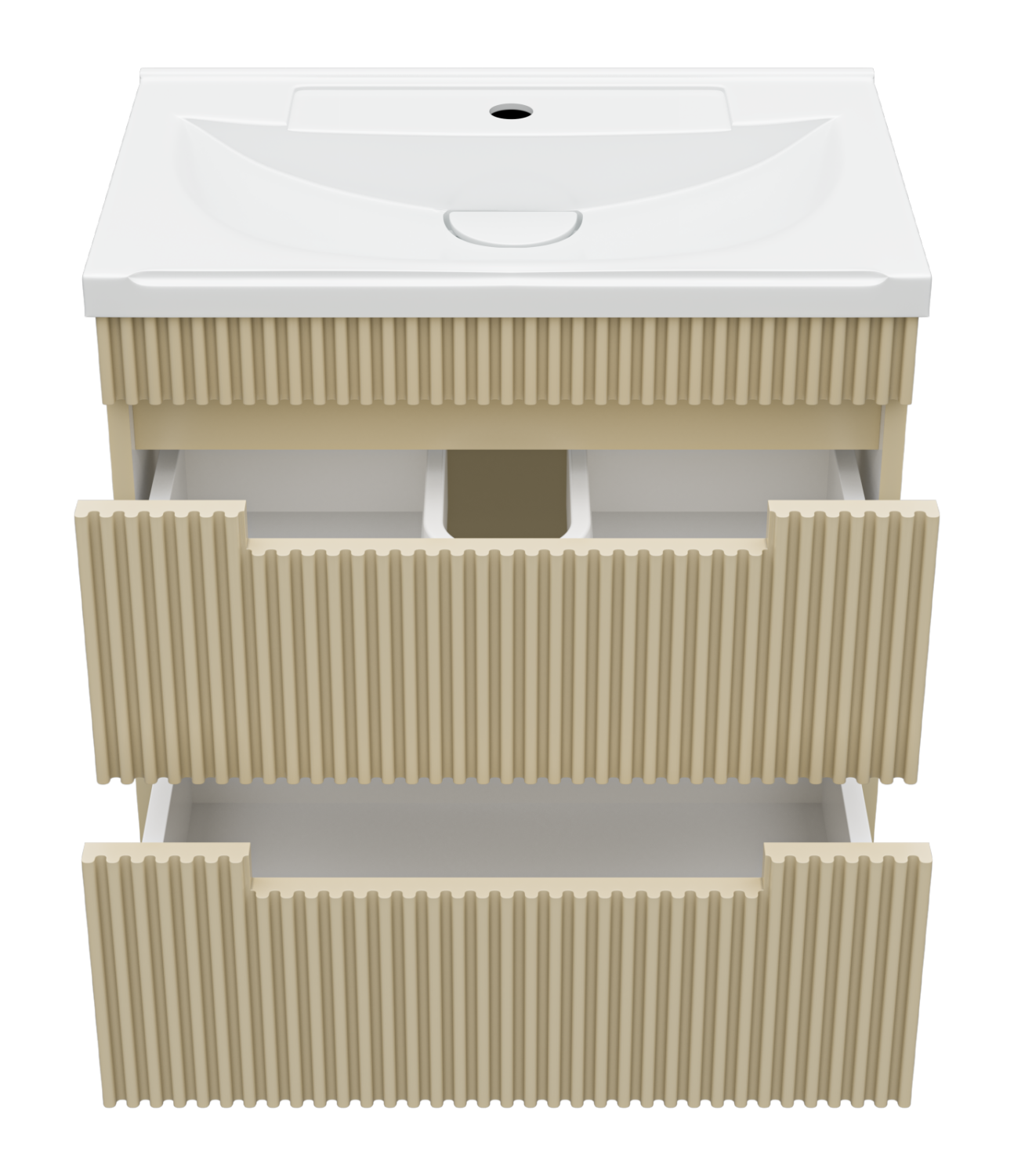 Тумба с раковиной Brevita Ariana 60 подвесная, капучино