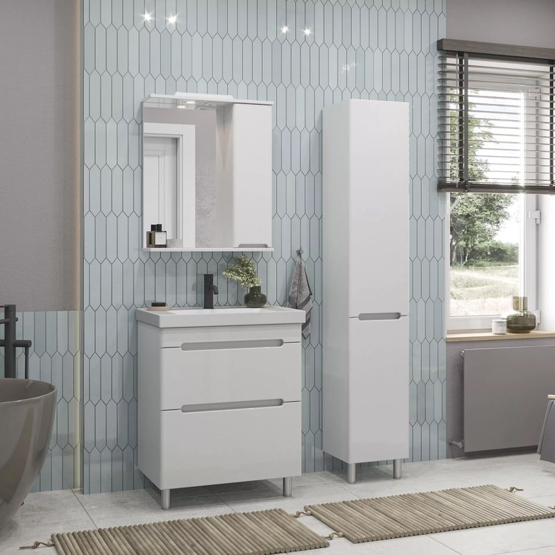 Зеркальный шкаф SanStar Адель/Модена 70 белый