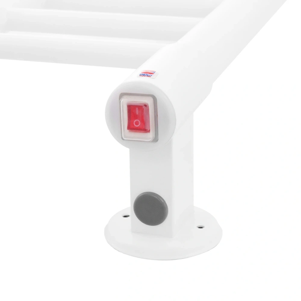 Полотенцесушитель электрический Energy Ergo2 P 850x300 белый матовый, тип лесенка прямая, узкий, скрытый/наружный монтаж от магазина Vanna-Vanna.ru!