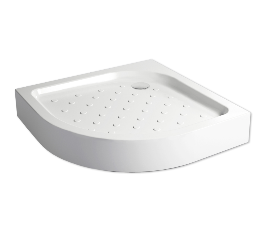Поддон для душа Метакам Classic N 90х90 полукруглый, акриловый, белый