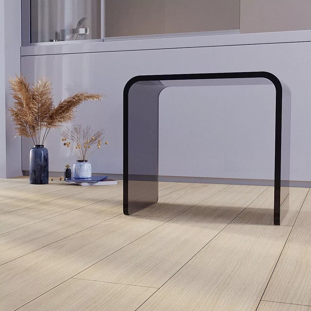 Стул для душа Veconi ST-AC-1TB черный полупрозрачный