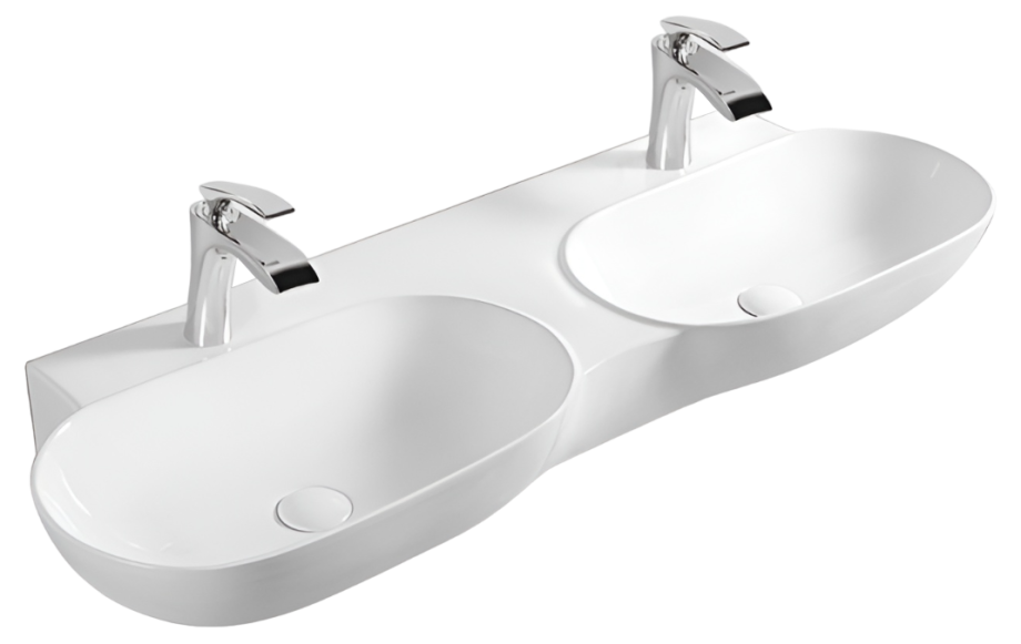 Раковина SantiLine SL-2113 накладная, белая