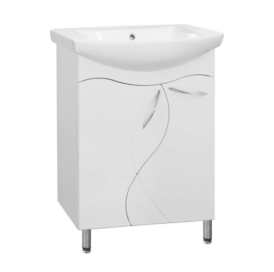 Мебель для ванной Style Line Амелия 65 комплект, напольный, белый