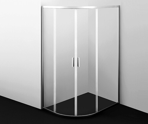 Душевой уголок WasserKraft Lippe 45S24 120х90 асимметричный, без поддона, прозрачное стекло, хром