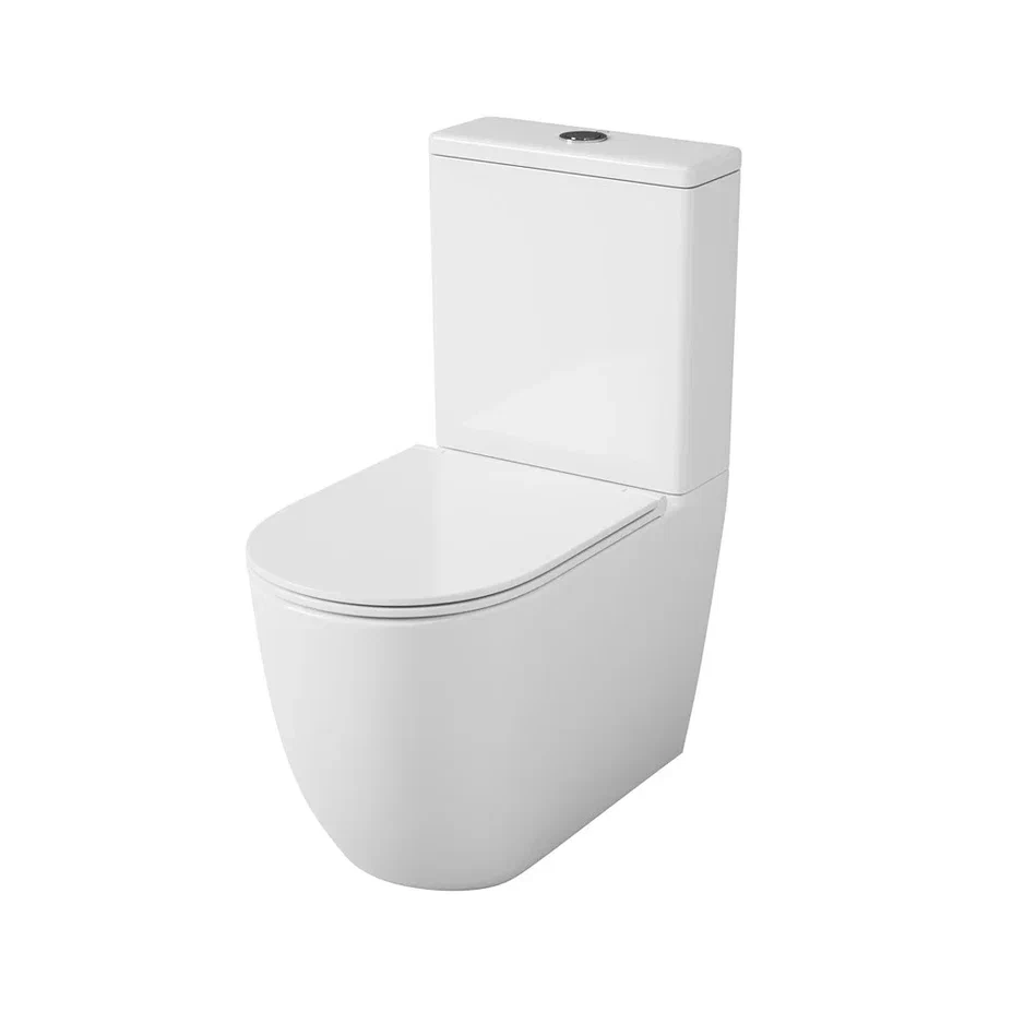 Унитаз Owl 1975 ИМOWLT190303 Vind Cirkel-G напольный, компакт, с микролифтом, белый