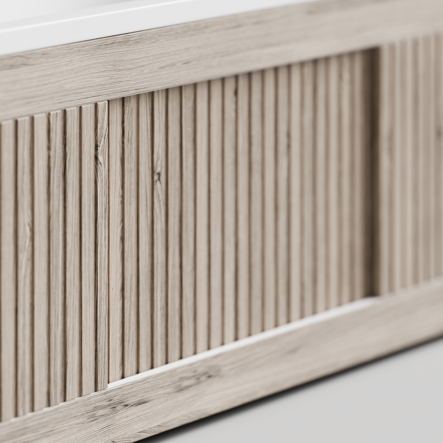 Экран под ванну Vod-ok Тач 180 раздвижной Дубослив ореховый светлый