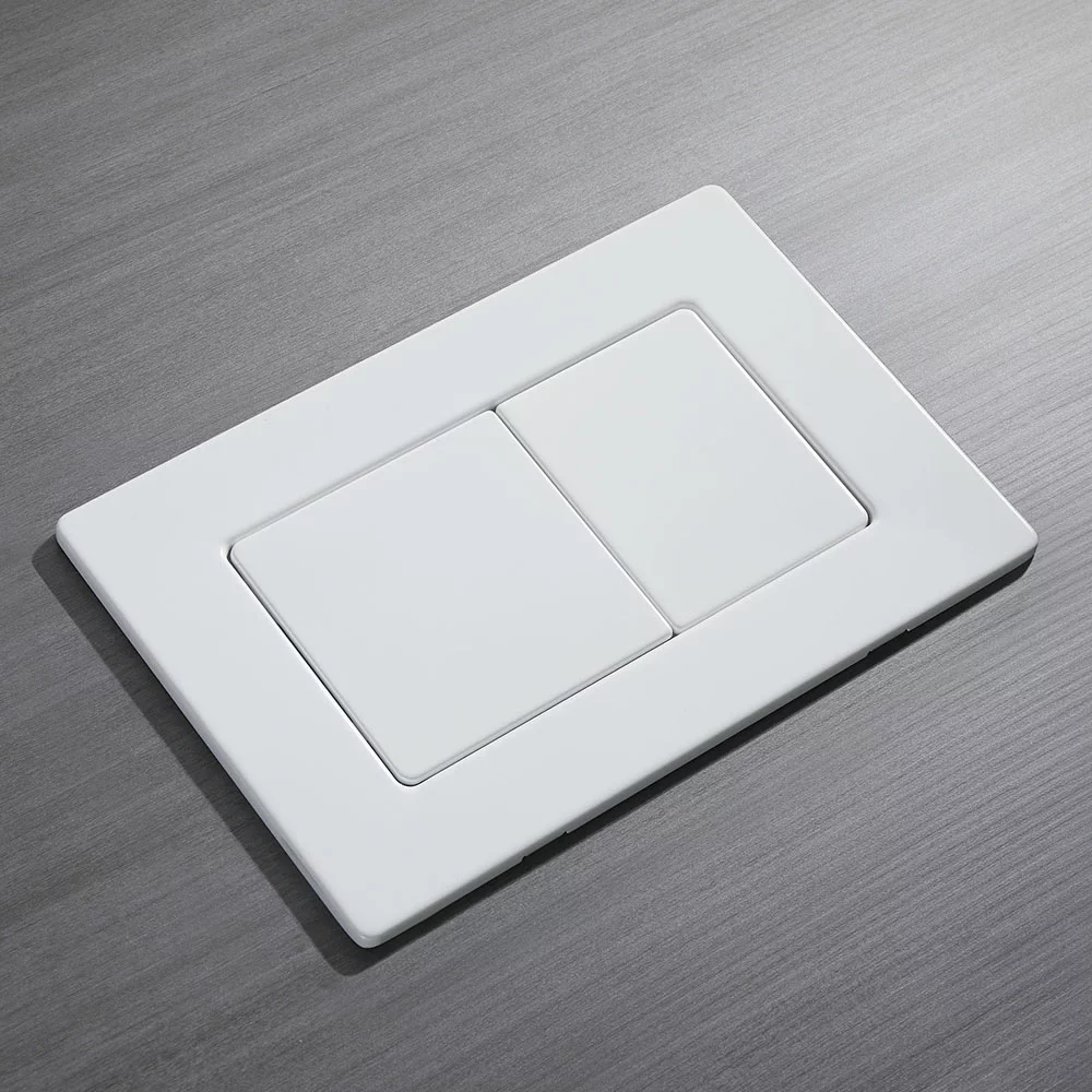 Кнопка смыва Veconi FLUSH V9, FLV9-W, 237х159х6, нержавеющая сталь, белый матовый