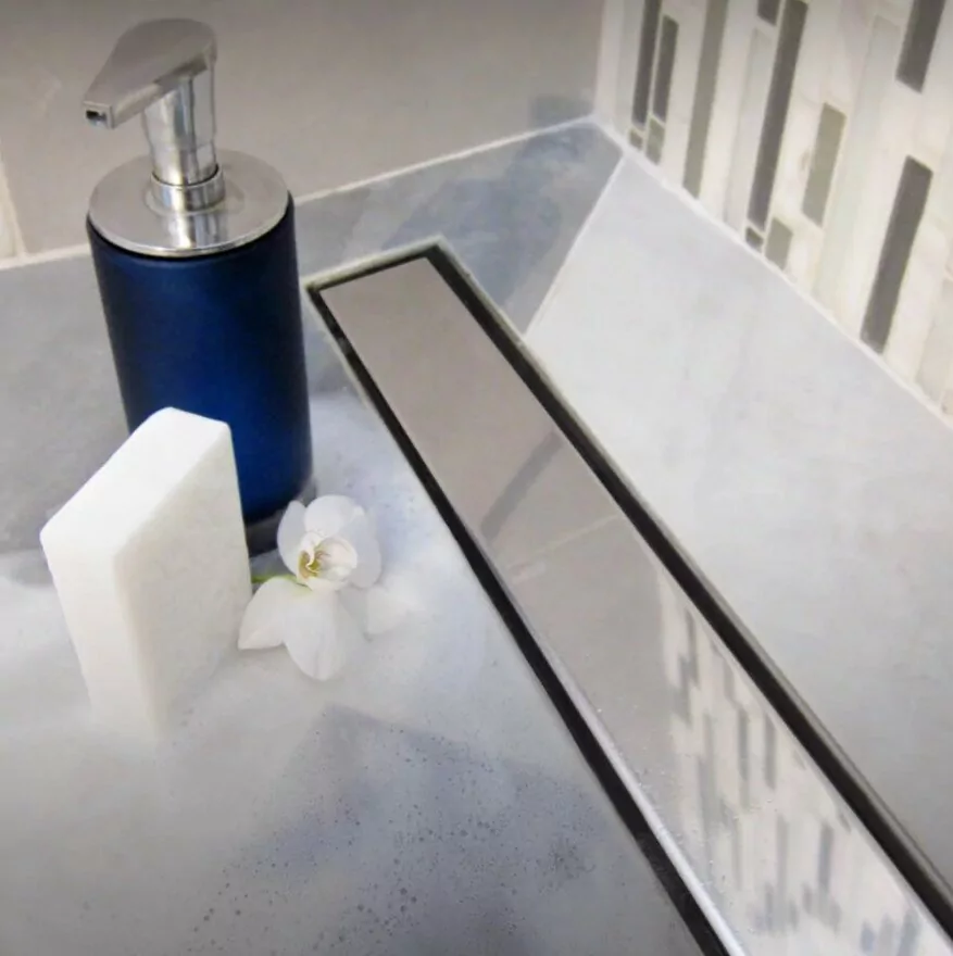 Душевой лоток MCH Veconi Klasik/Floor 550 с решеткой под плитку, хром